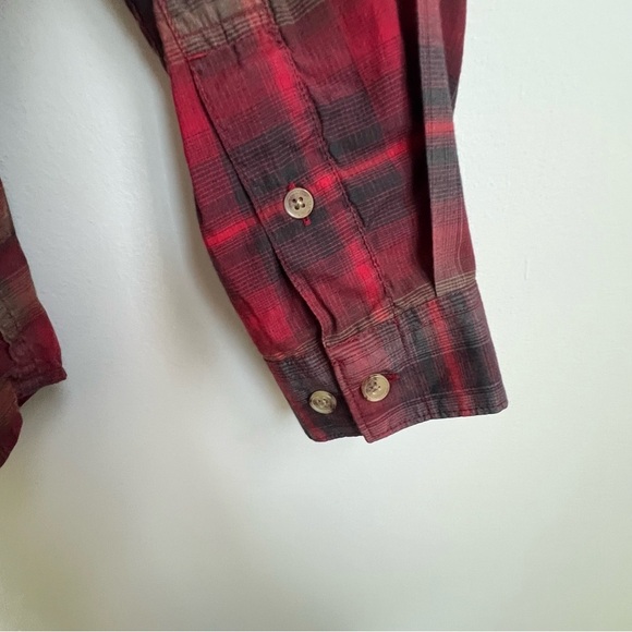 Mountain Hardwear Shirt Mens Spalding Red Plaid Button Down Long Sleeve Gorpcore - Picture 11 of 15
